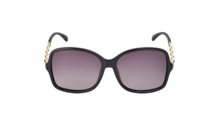 CHANEL BLACK ACETATE SQUARE WOMEN SUNGLASSES