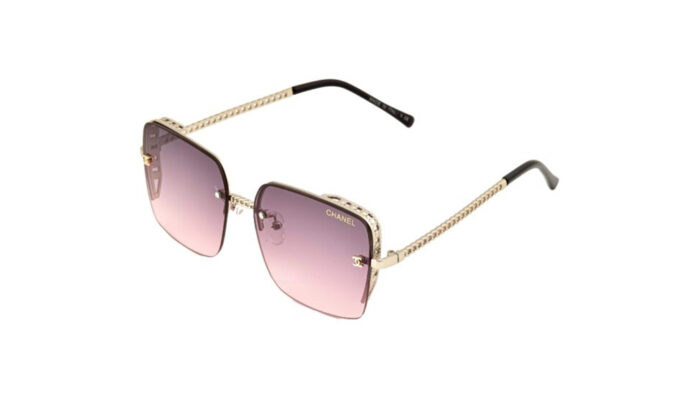 CHANEL SILVER METAL SQUARE WOMEN SUNGLASSES 2