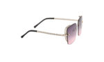 CHANEL SILVER METAL SQUARE WOMEN SUNGLASSES 3