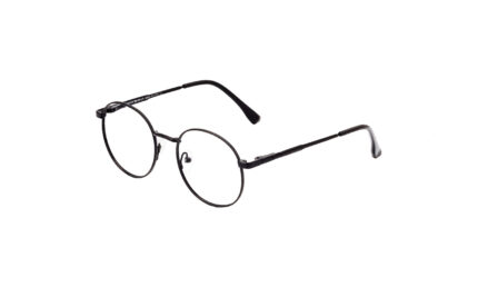 EMPORIO ARMANI BLACK METAL ROUND WOMEN EYEGLASSES 2