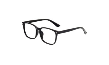 GOGGLESGURU BLACK ACETATE RECTANGLE MEN EYEGLASSES 2