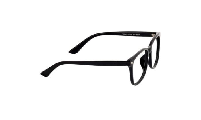 GOGGLESGURU BLACK ACETATE RECTANGLE MEN EYEGLASSES 3