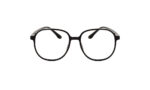 GOGGLESGURU BLACK ACETATE ROUND MEN EYEGLASSES