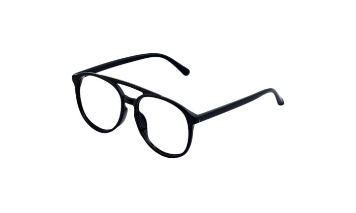 GOGGLESGURU BLACK ACETATE ROUND MEN EYEGLASSES 2