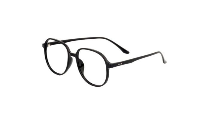 GOGGLESGURU BLACK ACETATE ROUND MEN EYEGLASSES 2