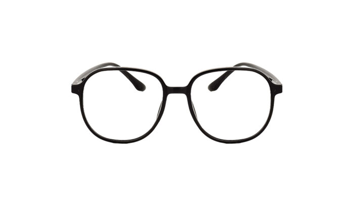 GOGGLESGURU BLACK ACETATE ROUND MEN EYEGLASSES