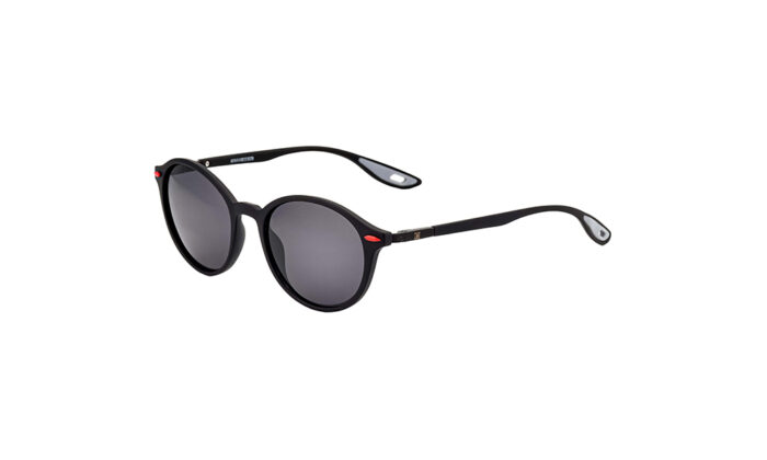 GOGGLESGURU BLACK ACETATE ROUND MEN SUNGLASSES 2