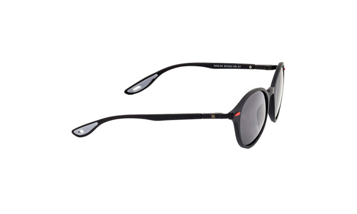 GOGGLESGURU BLACK ACETATE ROUND MEN SUNGLASSES 3