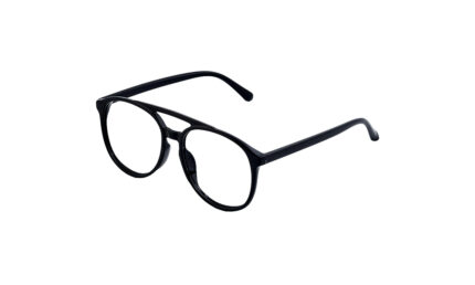 GOGGLESGURU BLACK ACETATE ROUND WOMEN EYEGLASSES 2