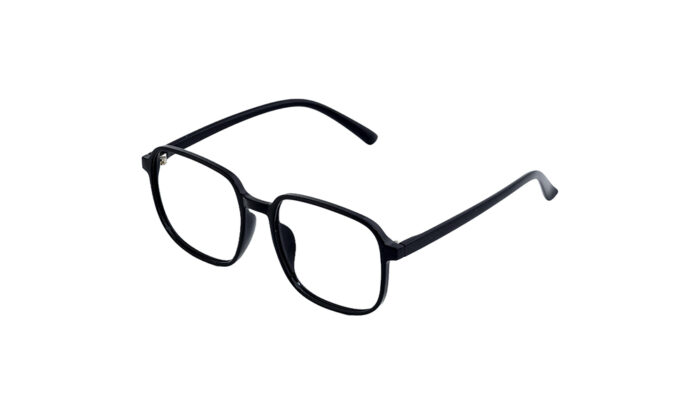 GOGGLESGURU BLACK ACETATE SQUARE MEN EYEGLASSES 2