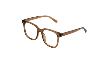 GOGGLESGURU BROWN ACETATE RECTANGLE MEN EYEGLASSES 2