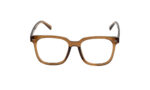 GOGGLESGURU BROWN ACETATE RECTANGLE WOMEN EYEGLASSES