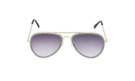 GOGGLESGURU GOLDEN METAL AVIATOR WOMEN SUNGLASSES