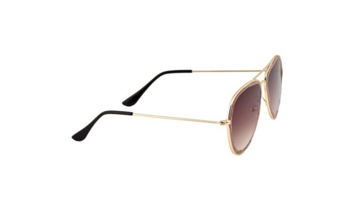 GOGGLESGURU GOLDEN METAL AVIATOR WOMEN SUNGLASSES 3