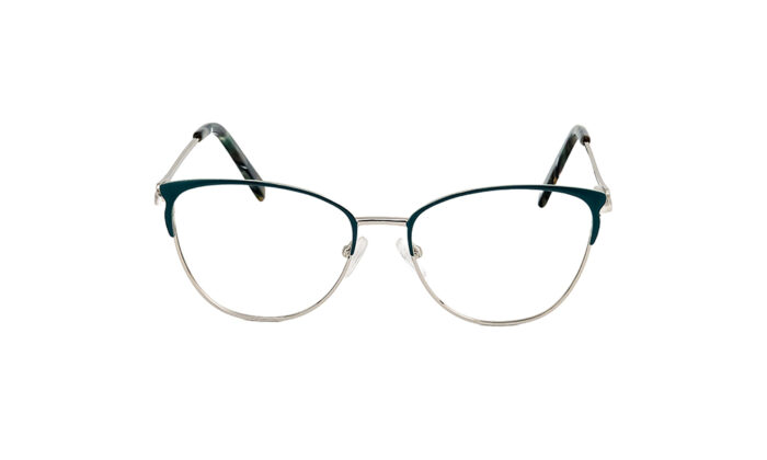 GOGGLESGURU-GREEN-METAL-CLUBMASTER-WOMEN-EYEGLASSES-1