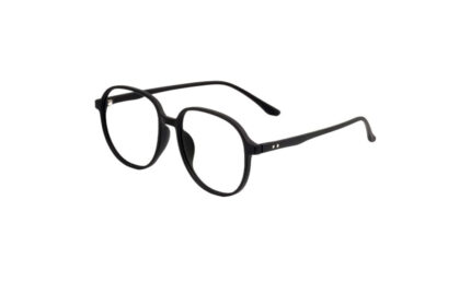 GOGGLESGURU MATTE BLACK ACETATE ROUND MEN EYEGLASSES 2