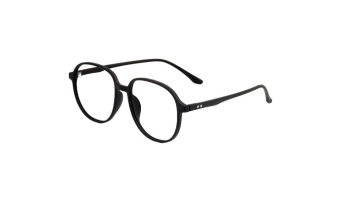 GOGGLESGURU MATTE BLACK ACETATE ROUND WOMEN EYEGLASSES 2