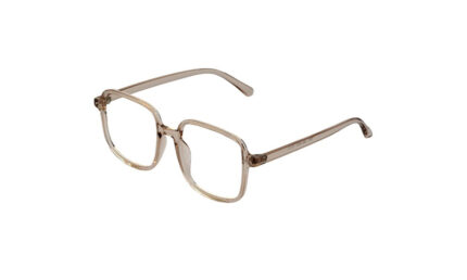 GOGGLESGURU TRANSLUCENT BROWN ACETATE OVERSIZED MEN EYEGLASSES 2