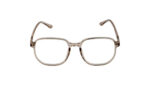 GOGGLESGURU TRANSLUCENT BROWN ACETATE SQUARE MEN EYEGLASSES