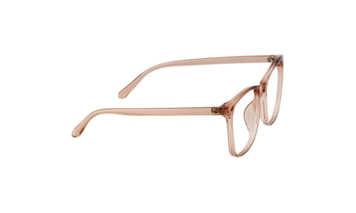 GOGGLESGURU TRANSLUCENT BROWN ACETATE SQUARE MEN EYEGLASSES 3