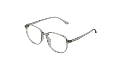 GOGGLESGURU TRANSLUCENT GREY ACETATE SQUARE WOMEN EYEGLASSES 2