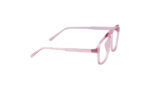 GOGGLESGURU TRANSLUCENT PINK ACETATE SQUARE WOMEN EYEGLASSES 3