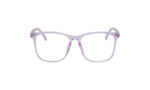 GOGGLESGURU TRANSLUCENT PURPLE ACETATE SQUARE MEN EYEGLASSES