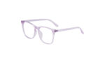 GOGGLESGURU TRANSLUCENT PURPLE ACETATE SQUARE MEN EYEGLASSES 2