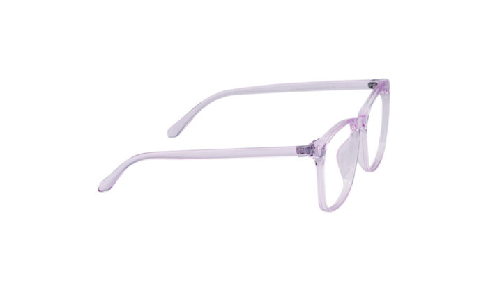 GOGGLESGURU TRANSLUCENT PURPLE ACETATE SQUARE MEN EYEGLASSES 3