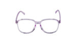 GOGGLESGURU TRANSLUCENT PURPLE ACETATE SQUARE MEN EYEGLASSES