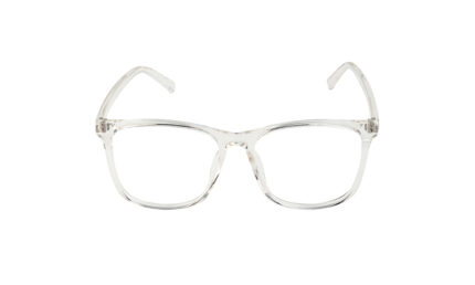 GOGGLESGURU TRANSPARENT ACETATE SQUARE MEN EYEGLASSES