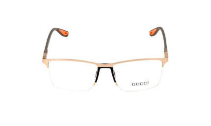 GUCCI GOLDEN METAL RIMLESS MEN EYEGLASSES