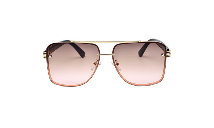 GUCCI GOLDEN METAL SQUARE MEN SUNGLASSES