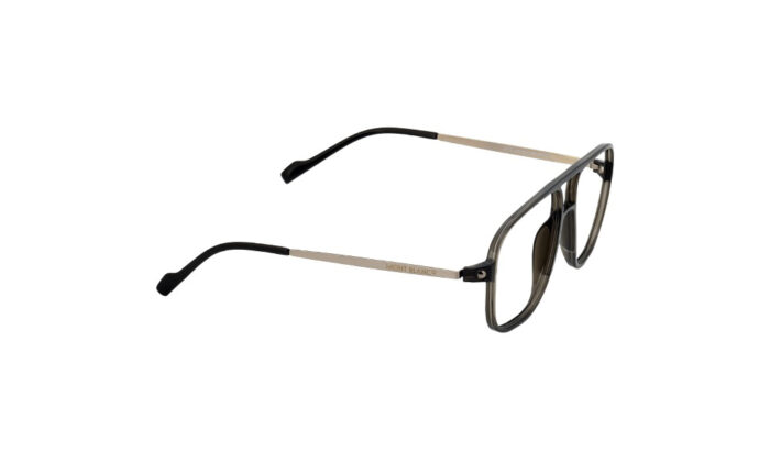 MONT BLANC BLACK ACETATE RECTANGLE MEN EYEGLASSES 3