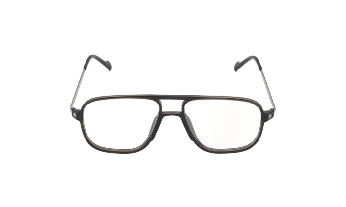 MONT BLANC BLACK ACETATE RECTANGLE MEN EYEGLASSES