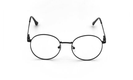 POLICE BLACK METAL ROUND WOMEN EYEGLASSES