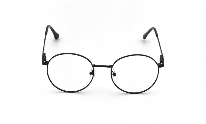 POLICE BLACK METAL ROUND WOMEN EYEGLASSES