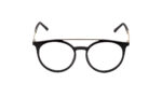 PORSCHE BLACK ACETATE ROUND MEN EYEGLASSES