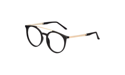 PORSCHE BLACK ACETATE ROUND MEN EYEGLASSES 2