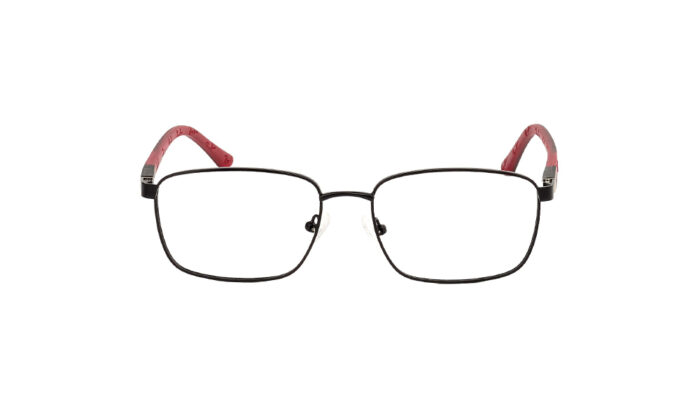 RAYBAN BLACK METAL RECTANGLE MEN EYEGLASSES