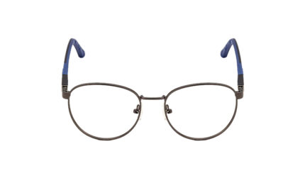 RAYBAN GREY METAL ROUND MEN EYEGLASSES