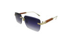 CARTIER-GOLDEN METAL SQUARE MEN SUNGLASSES 2