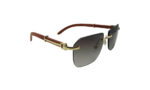 CARTIER GOLDEN METAL SQUARE MEN SUNGLASSES 3