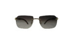 CARTIER GOLDEN METAL SQUARE WOMEN SUNGLASSES