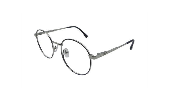 D&G SILVER METAL ROUND MEN EYEGLASSES 2