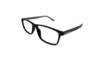 EMPORIO ARMANI BLACK ACETATE RECTANGLE WOMEN EYEGLASSES 2