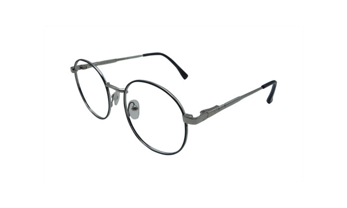 EMPORIO ARMANI SILVER METAL ROUND MEN EYEGLASSES 2