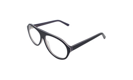 GOGGLESGURU BLACK ACETATE AVIATOR WOMEN EYEGLASSES 2