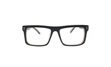 GOGGLESGURU BLACK ACETATE RECTANGLE WOMEN EYEGLASSES