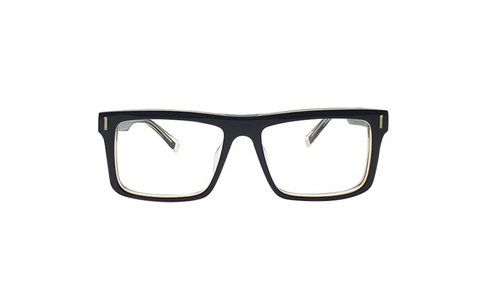 GOGGLESGURU BLACK ACETATE RECTANGLE WOMEN EYEGLASSES